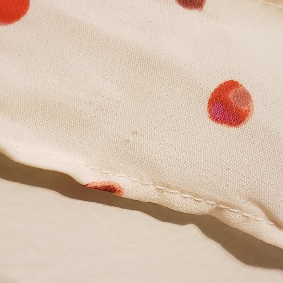 LC Lauren Conrad Cherry Print Blouse: Size S - Picture 7 of 9